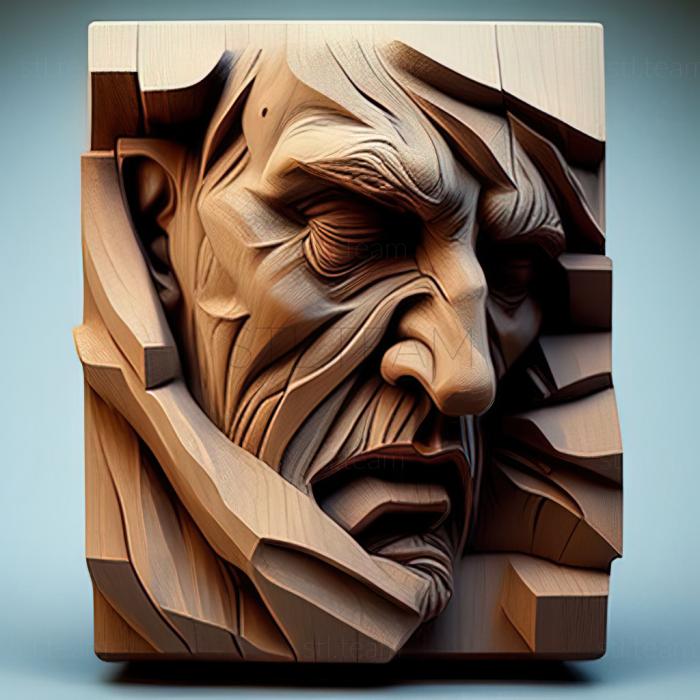 3D модель Американский художник Франц Кляйн. (STL)